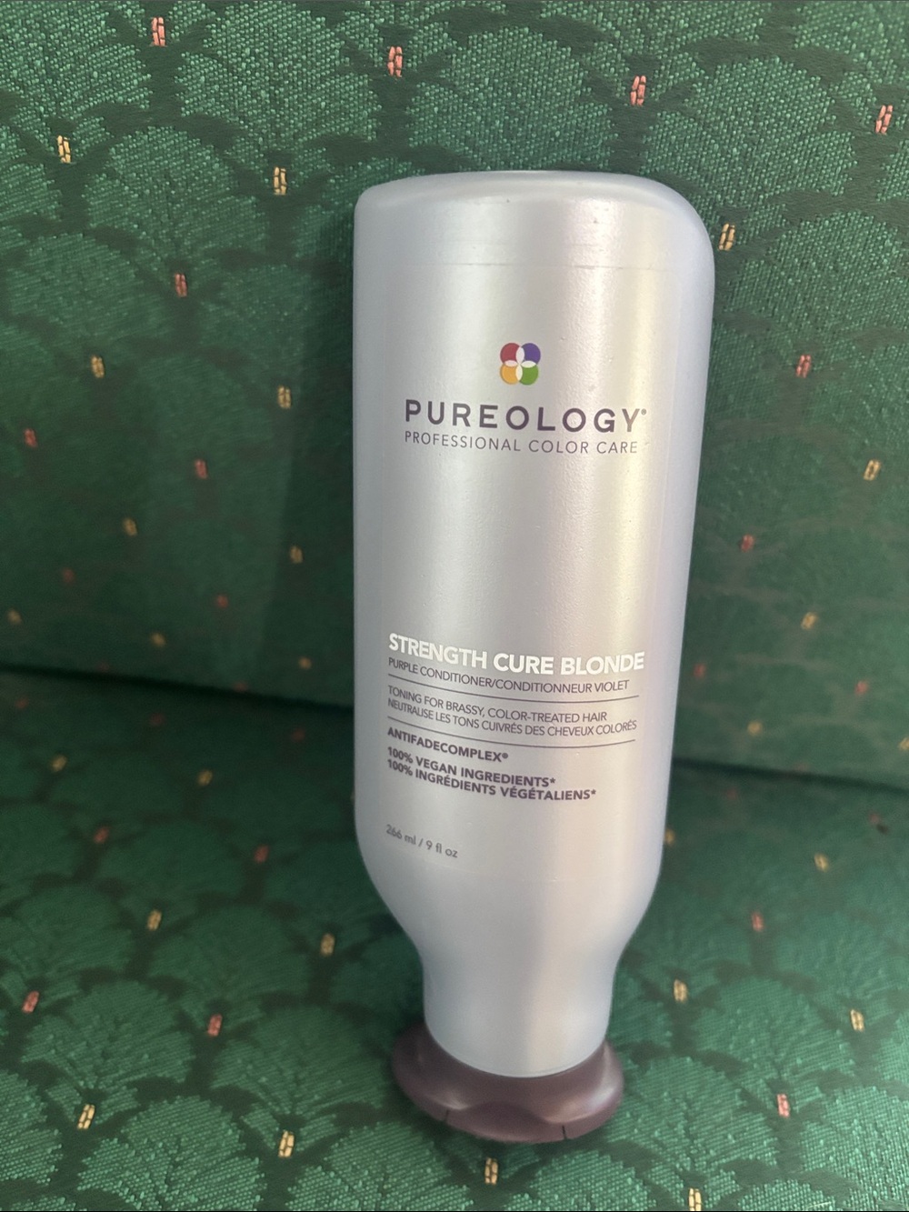 Pureology Strength Cure Blonde Purple Accented Silver Bottle